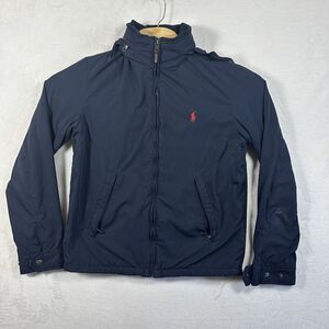 Polo Ralph Lauren Fleece Lined Jacket Men’s Size Small Nylon Navy